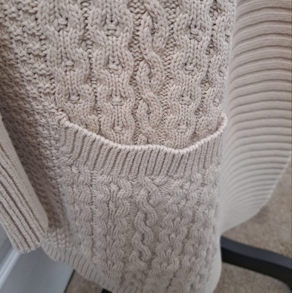 Leo & Nicole Beige Sweater Coat/Cardigan Size M - Picture 5 of 14